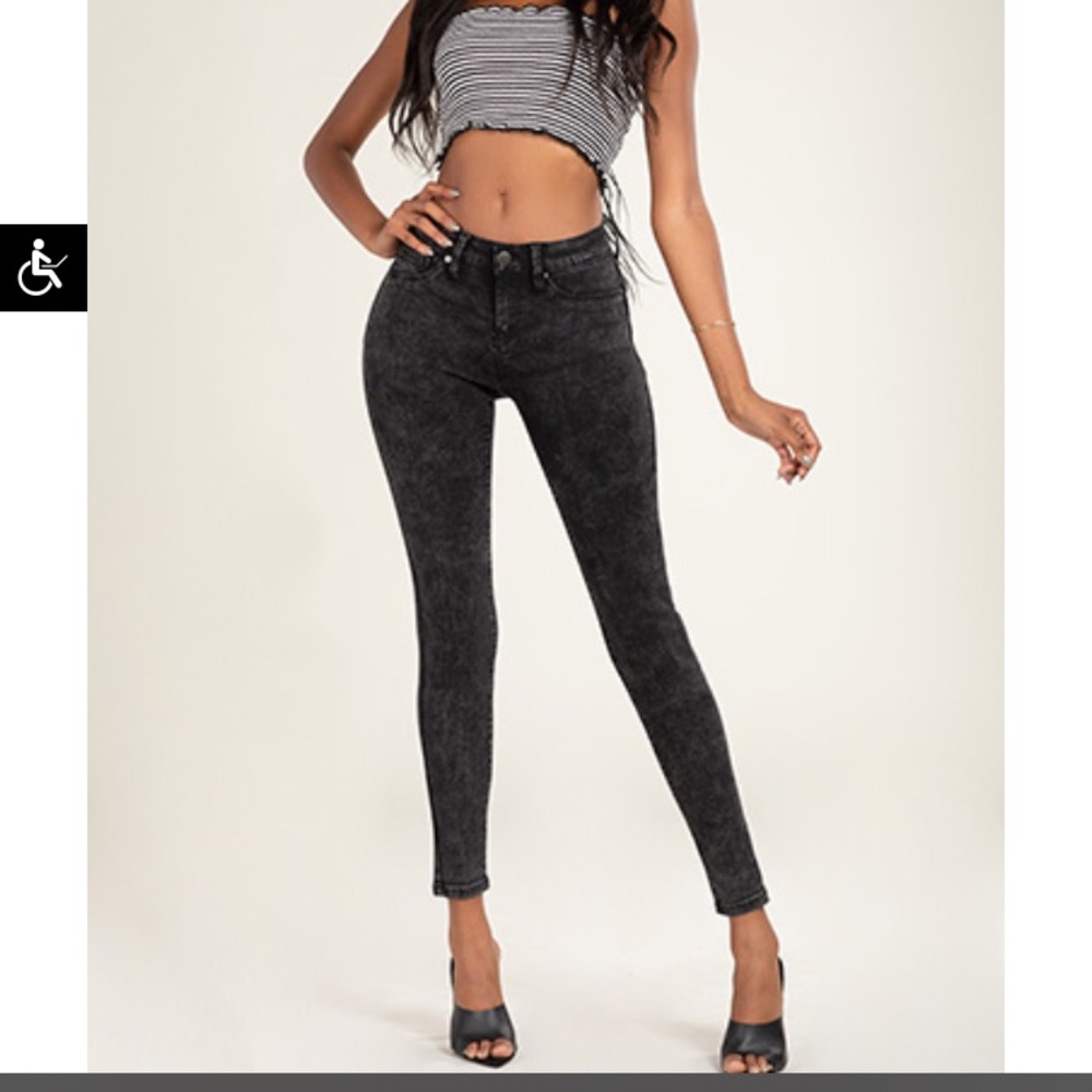 WannaBettaButt Jeans Skinny High-Rise Black